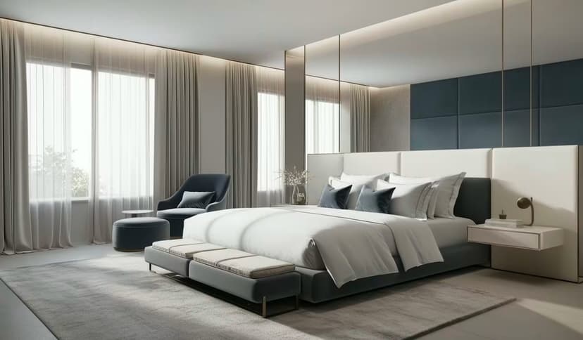 Sophisticated master bedroom