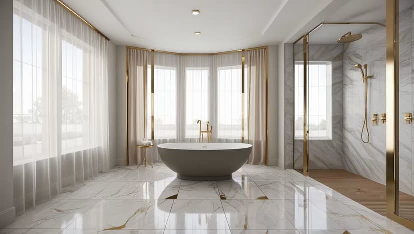 Sophisticated spa bath